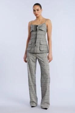 BCBGMAXAZRIA Glen Plaid Pant