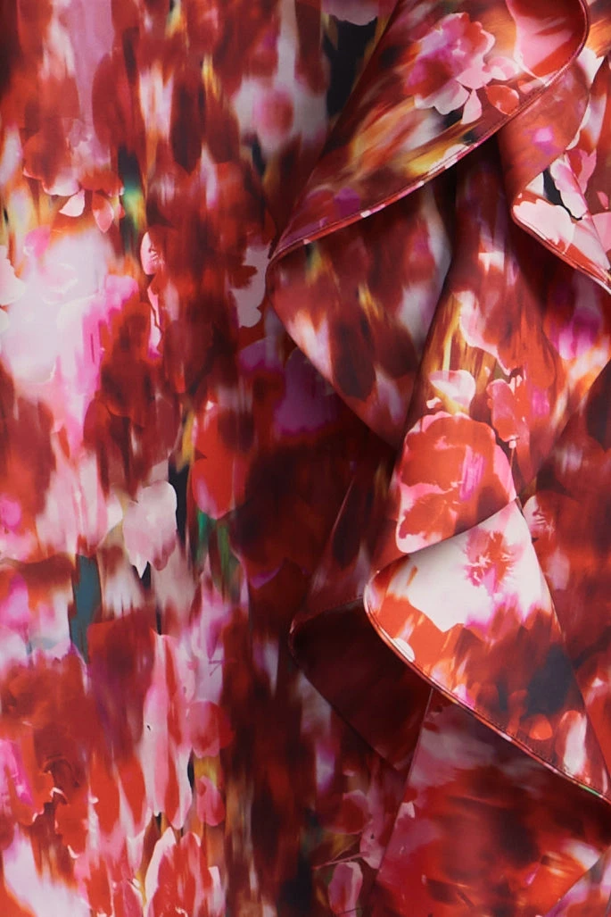 BCBGMAXAZRIA Printed Cascade Midi Skirt 9 BCBGMAXAZRIA Printed Cascade Midi Skirt - Image 9