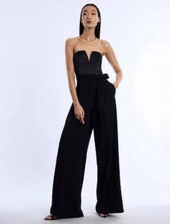 BCBGMAXAZRIA Mixed Media Jumpsuit -BCBGMAXAZRIA Shop 794103 199 4