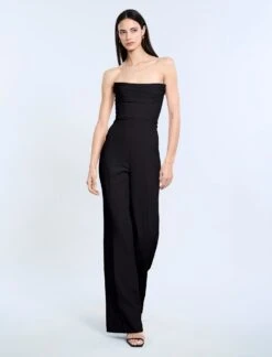 BCBGMAXAZRIA Corset Jumpsuit With Drape -BCBGMAXAZRIA Shop 79414224 199 1