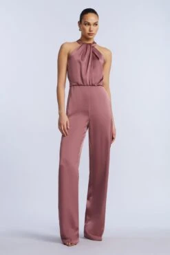 BCBGMAXAZRIA Pleated Halter Jumpsuit -BCBGMAXAZRIA Shop 79414683 9380 1