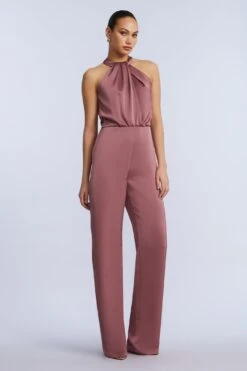 BCBGMAXAZRIA Pleated Halter Jumpsuit -BCBGMAXAZRIA Shop 79414683 9380 10