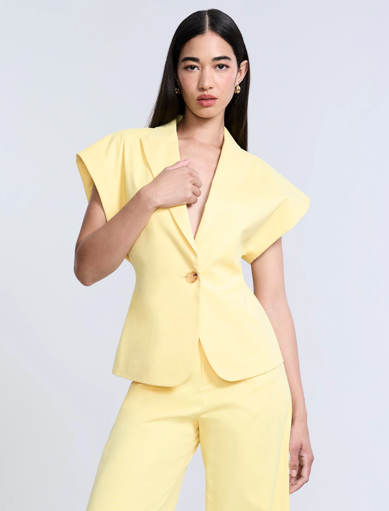 BCBGMAXAZRIA Twill Vest 2 BCBGMAXAZRIA Twill Vest - Image 2