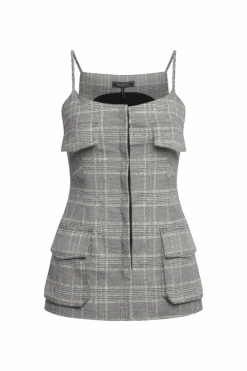 BCBGMAXAZRIA Glen Plaid Vest -BCBGMAXAZRIA Shop 79514783 1