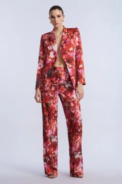 BCBGMAXAZRIA Washed Floral Blazer