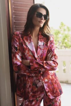 BCBGMAXAZRIA Washed Floral Blazer -BCBGMAXAZRIA Shop BCBG ISABELI LOOK6 0347 Secondary