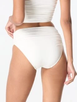 Carmen Marc Valvo Shirred Bikini Bottom - Solids -BCBGMAXAZRIA Shop C10223 100 alt01 9930c6c2 3a9e 4c5d a0b2 1b78af832a36