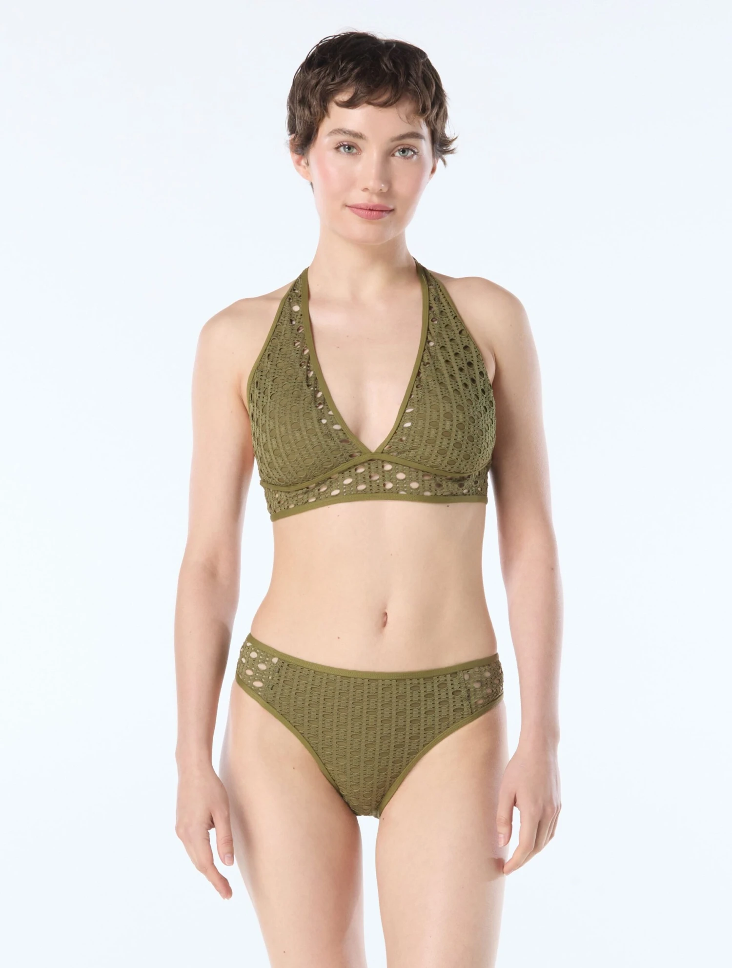 Carmen Marc Valvo Crochet Halter Bikini Top - Living Paradise 8 Carmen Marc Valvo Crochet Halter Bikini Top - Living Paradise - Image 8