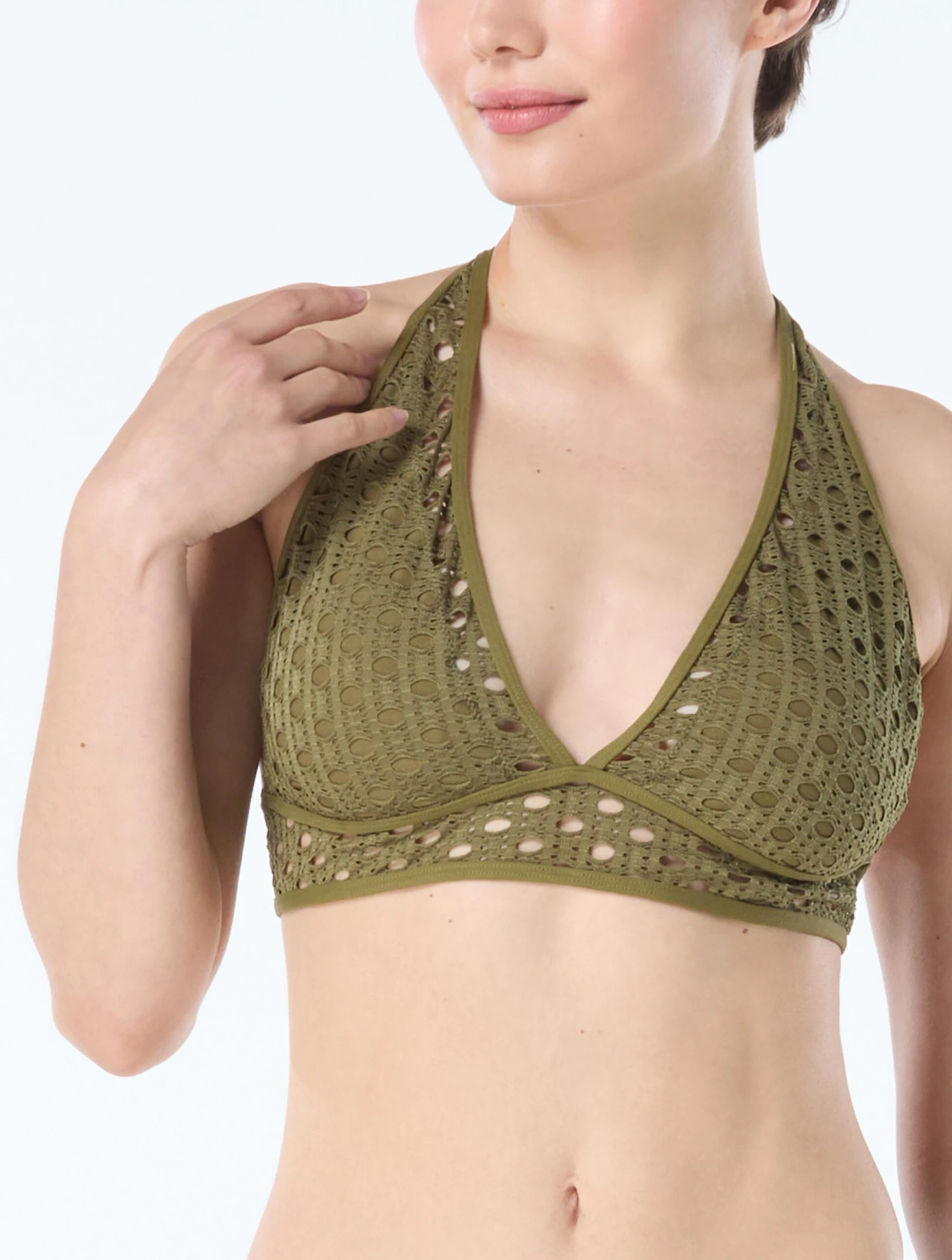 Carmen Marc Valvo Crochet Halter Bikini Top - Living Paradise 6 Carmen Marc Valvo Crochet Halter Bikini Top - Living Paradise - Image 6