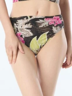 Carmen Marc Valvo Shirred Bikini Bottom - Samara Bloom