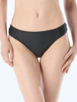 Carmen Marc Valvo Ruched Side Bikini Bottom - Starlight Lux