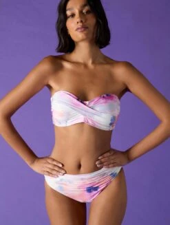 Carmen Marc Valvo Twist Bikini Top - Floral Escape -BCBGMAXAZRIA Shop C6Z110 100 alt04