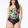 Roxanne Blouson One Piece Swimsuit - Multi Tropical