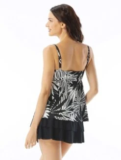 Beach House Swim Willow Twist Front Underwire Tankini Top - Abstract Palm -BCBGMAXAZRIA Shop H14970 001 alt03 R d6d8d917 eb3b 41e2 8634 a4e599617ea7