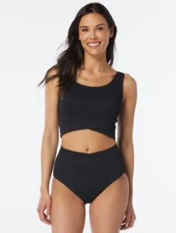 Beach House Sport Bala Crop Top - Ribbed Solids