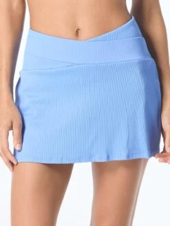 Beach House Sport Delia Swim Skort - Ribbed Solids -BCBGMAXAZRIA Shop H1C010 472 c8be323e 66a6 48d4 95e0 ff17b05f83b5