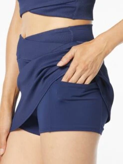 Beach House Sport Delia Swim Skort - Ribbed Solids -BCBGMAXAZRIA Shop H1C010 511 alt02 4fe24c12 e3d9 47eb 8aa8 b8f8723608f4