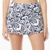 Beach House Swim Emma Textured Pull On Swim Skort - Sea Spray