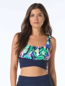Beach House Sport Bala Crop Top - Monterey Garden Rib