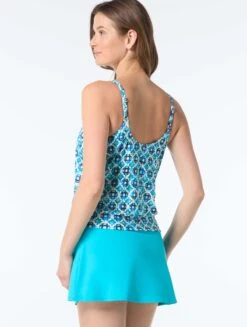 Beach House Brandy Tankini Top - Molokini Tile -BCBGMAXAZRIA Shop H1H321 970 alt03