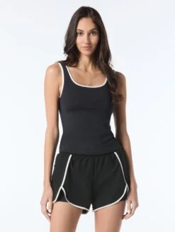 Beach House Sport Energetic Midkini Top - Piping -BCBGMAXAZRIA Shop H22373 001 alt02