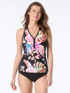 Beach House Erinna Racerback Tankini Top - Tropical Oasis