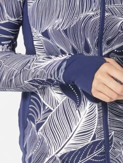 Beach House Sport Ava Zip Front Rash Guard - Paradise Palm 5 Beach House Sport Ava Zip Front Rash Guard - Paradise Palm -BCBGMAXAZRIA Shop H38997 511 alt02