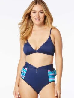 Beach House Sport Endurance One Piece Swimsuit - Shady Palms Rib -BCBGMAXAZRIA Shop H3C257 511 alt03