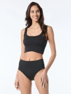 Beach House Sport Bala Crop Top - Beach Solids