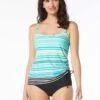 Beach House Swim Bridget Underwire Tankini Top - Two Harbour Stripe