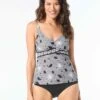 Beach House Adele V-Neck Tankini Top - Floral Allure