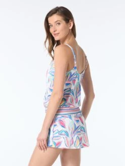 Beach House Brandy Textured Tankini Top - Bora Bora -BCBGMAXAZRIA Shop H4H086 970 alt03