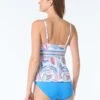 Beach House Adele Textured V-Neck Tankini Top - Bora Bora