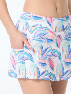 Beach House Emma Textured Pull On Swim Skort - Bora Bora -BCBGMAXAZRIA Shop H4H779 970 alt02