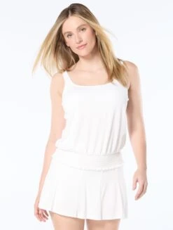 Beach House Swim Brandy Textured Tankini Top - Pique Solids -BCBGMAXAZRIA Shop H51046 100 c4dd52d4 848a 477e b93f a6ef54066932