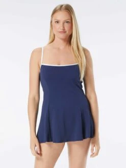 Beach House Swim Liza Princess Seam Underwire Swimdress - Pique Solids