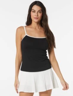 Beach House Swim Lexi Fitted Underwire Textured Tankini Top - Pique Solids -BCBGMAXAZRIA Shop H51739 001 alt02 654547d4 f73f 4989 bb87 696672c61cbe