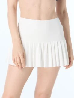 Beach House Stephanie Pleated Swim Skort - Paloma Beach Solids -BCBGMAXAZRIA Shop H58139 100 14c4d81d 8e3e 45e7 8cba de3b30d09e48