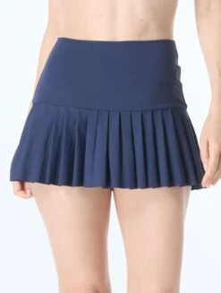 Beach House Stephanie Pleated Swim Skort - Paloma Beach Solids -BCBGMAXAZRIA Shop H58139 511