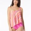 Beach House Swim Morgan One Shoulder Tankini Top - Beachclub Stripe