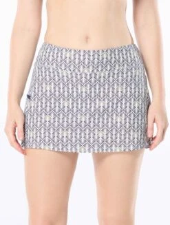 Beach House Emma Pull On Swim Skort - Pacific Palm