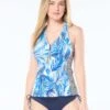 Beach House Erinna Racerback Tankini Top- Pacific Palm