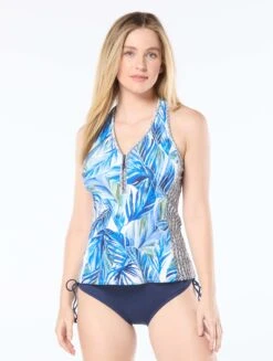 Beach House Erinna Racerback Tankini Top- Pacific Palm