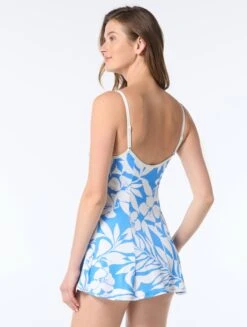 Beach House Liza Textured Princess Seam Underwire Swim Dress - Aloha Spirit 10 Beach House Liza Textured Princess Seam Underwire Swim Dress - Aloha Spirit -BCBGMAXAZRIA Shop H5H732 504 alt01