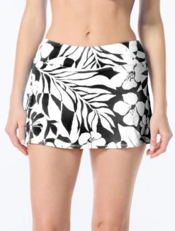 Beach House Emma Textured Pull On Swim Skort - Aloha Spirit
