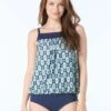 Beach House Audrey Blouson Tankini Top - Retro Geo