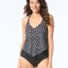 Beach House Nikki Scarf Textured Tankini Top - Ditzy Bloom