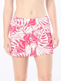 Beach House Emma Pull On Swim Skort - Jungle Palms -BCBGMAXAZRIA Shop H7D779 684
