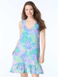 Beach House Anna Cover Up Dress - Estate Mosaic