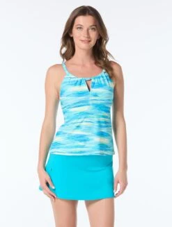 Beach House Blair High Neck Tankini Top - Maui Haze -BCBGMAXAZRIA Shop H7H262 405 alt02 870da0da e35e 4a6b aa6d 23826a83ddce